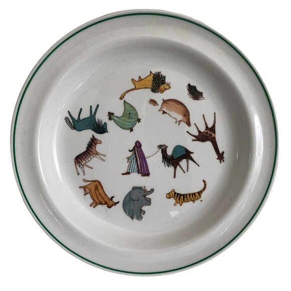 Arabia Finland Child Set Plate Cup Bowl Zoo Animals Parade Anja Jurrikkala 50s - Picture 2 of 16